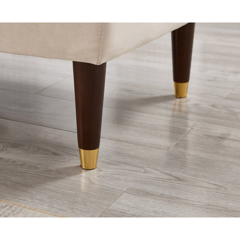 Revêtement en velours de la méridienne, Beige