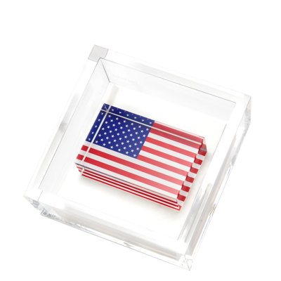 Porte-serviette cocktail drapeau américain