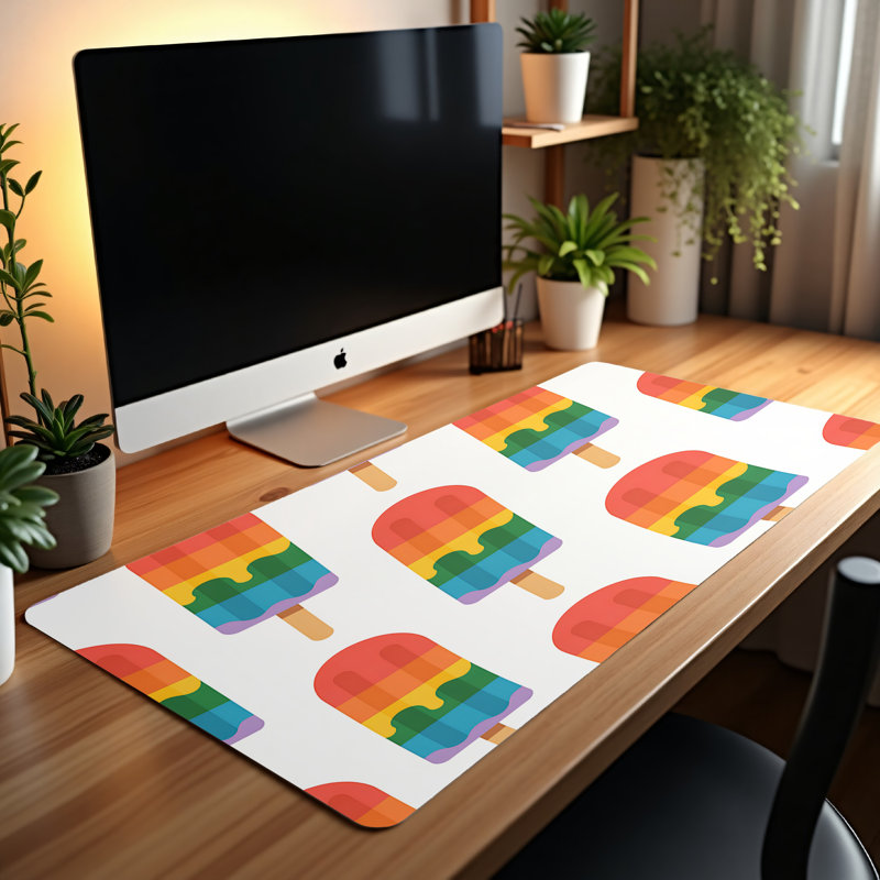 Polyester Desk Pad, 14.4x12.1