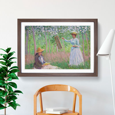 In the Woods at Giverny by Claude Monet - Framed Print