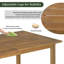 Salle à manger rectangulaire pour 4 personnes en bois d'acacia, coussins inclus-129169630-129169628