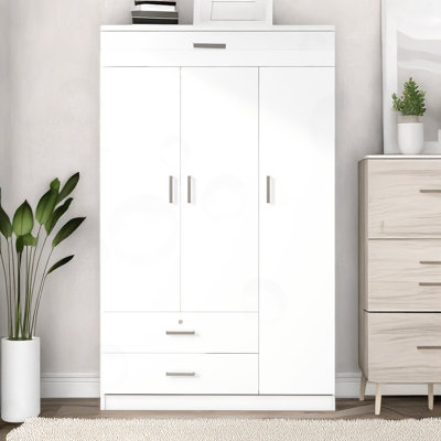 3-Door Armoire with 2 Drawers by Latitude Run