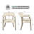 Tufted Solid Back Arm Chair-106905281-106905280