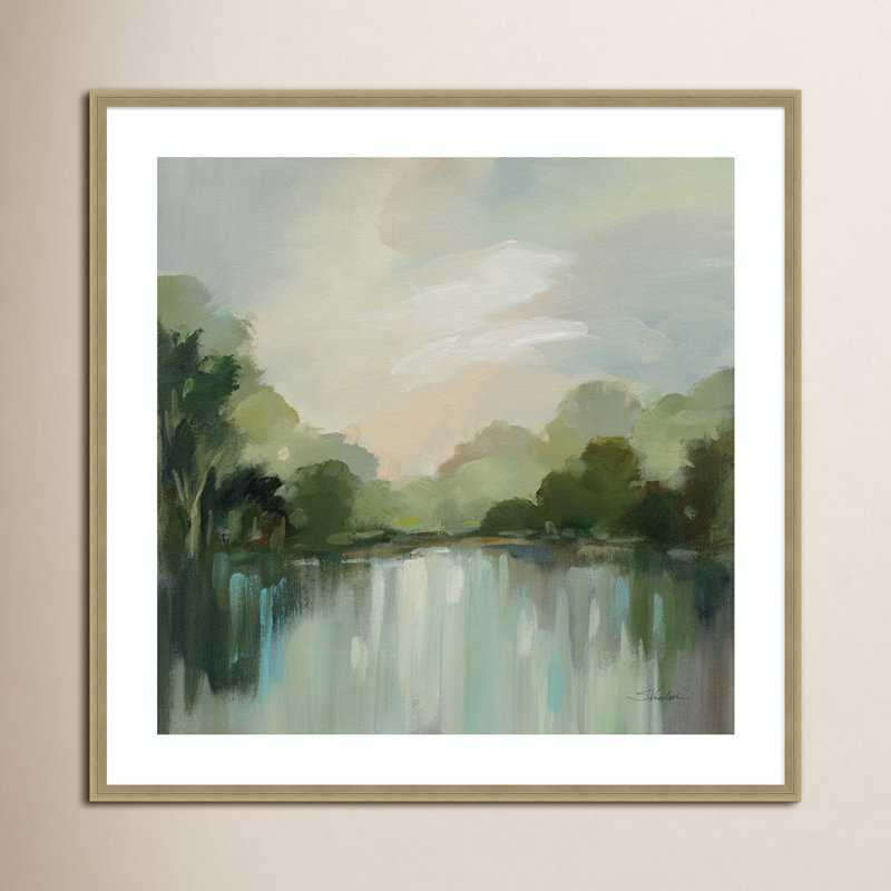 «Cool Spring Day» par Silvia Vassileva - impression encadrée, H 33 po x l 33 po, Champagne