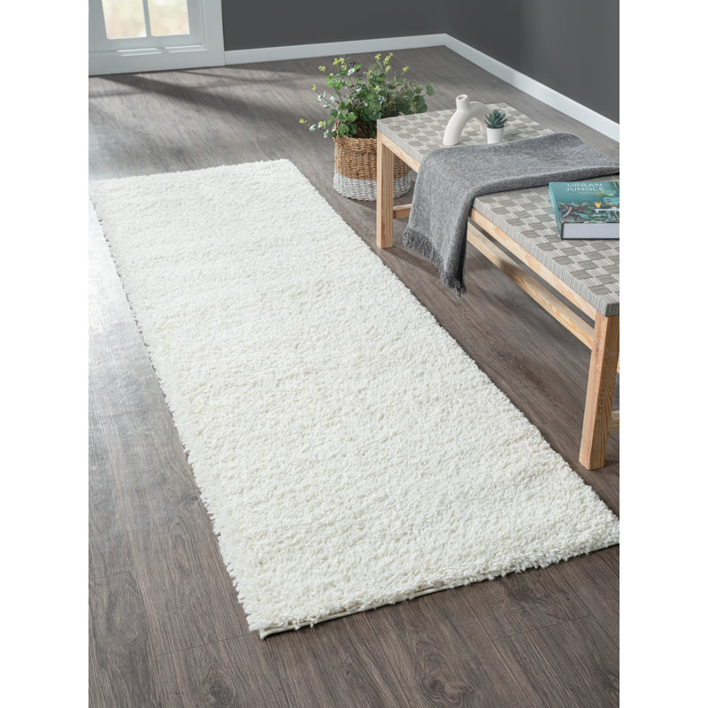 Shaggy Lush cream  Rug, Runner 80 x 250cm