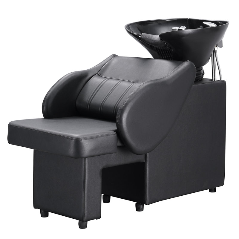 Fauteuil de shampooing en simili cuir