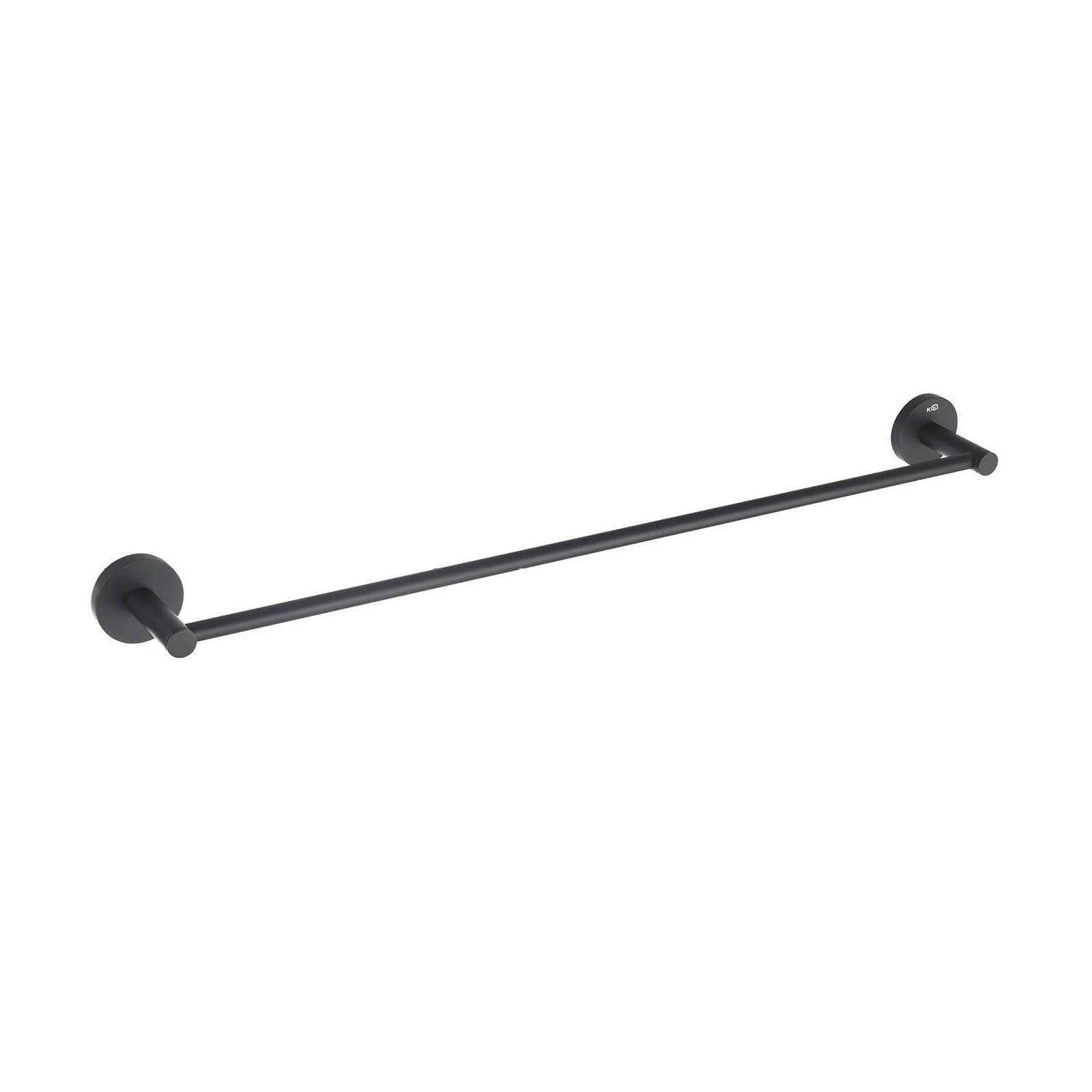 Wall Mounted Towel Bar, Matte Black, 2.13" H x 24" W x 2.88" D