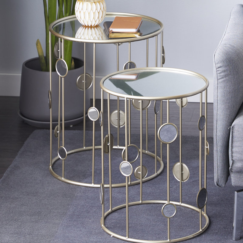 Ensemble de table d'appoint en métal Eppler