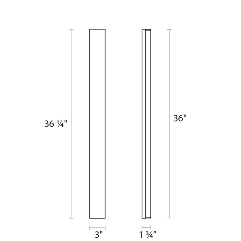 1-Light LED Bath Bar, 36" 