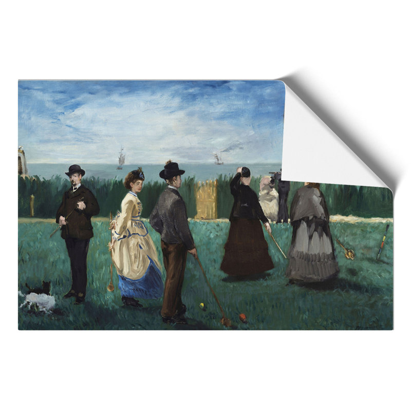 Croquet At Boulogne by Edouard Manet - No Frame Painting, 42cm H x 59cm W x 0.1cm D