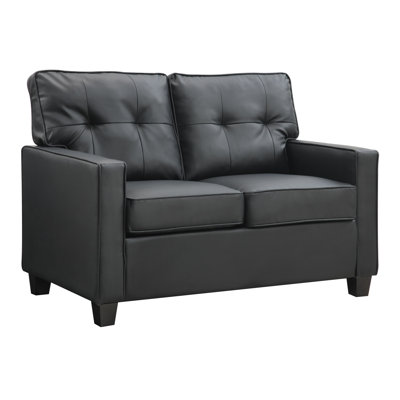 51'' Faux Leather Loveseat