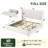 Corduroy Upholstered Platform Bed With Drawers, LED Light, Wingback Headboard, And Footboard, No Box Spring Needed-905130720