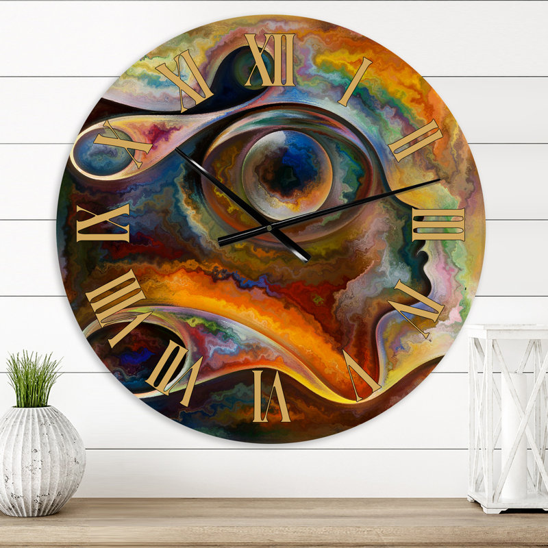 Inner Reality, peinture de paysage d'horloge murale moderne, Très petit