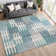 Machine Washable Indoor/Outdoor Aten ACN2328 Geometric Rug