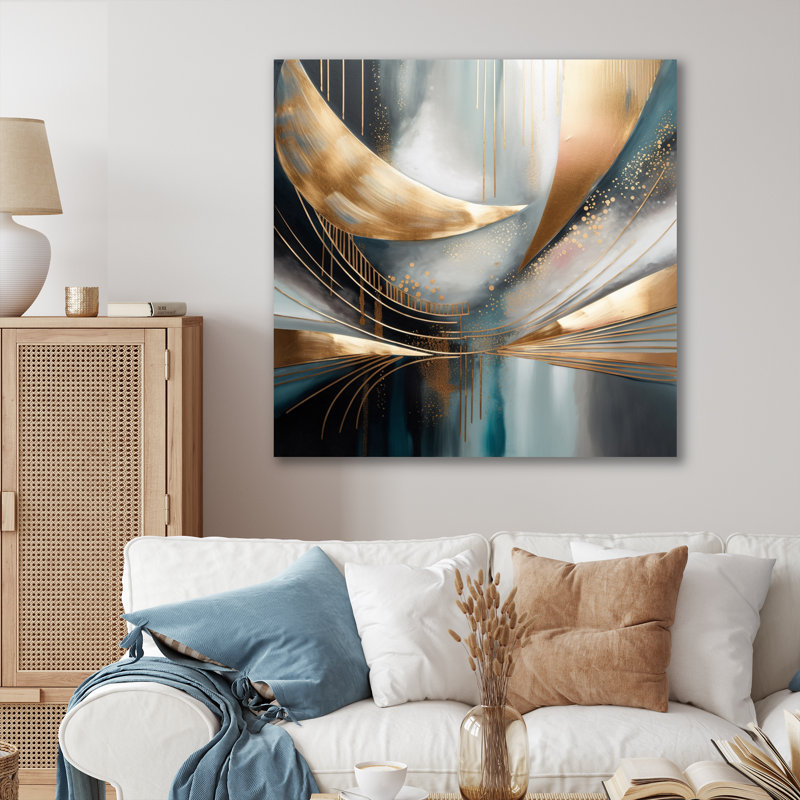 Décoration murale domaine V formes abstraites et lignes V, H 36 po x l 36 po x P 1 po