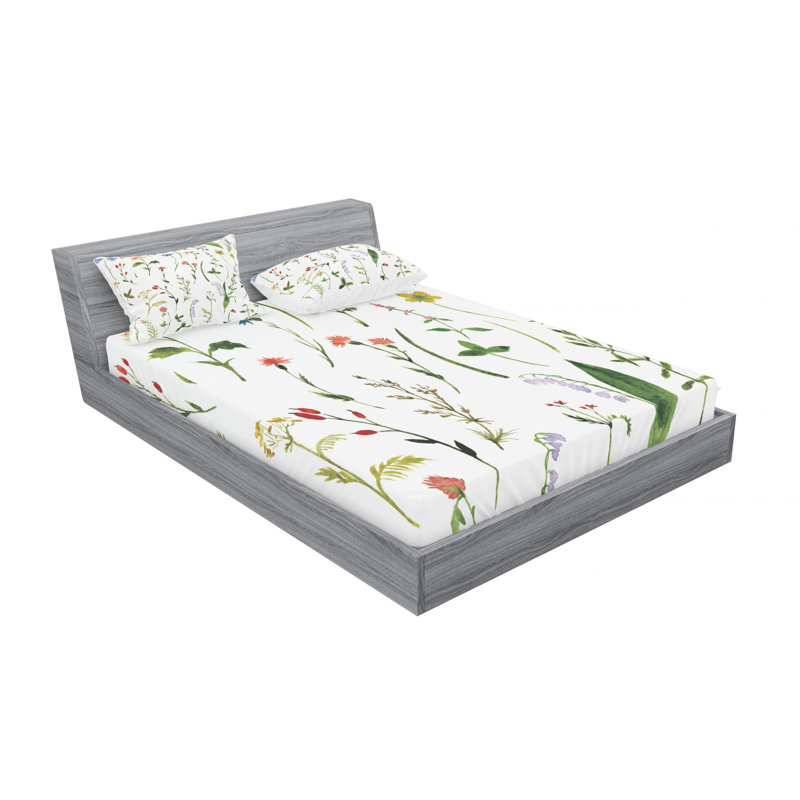 Microfiber Sheet Set, Queen Sheet + Fitted Sheet + 2 Pillowcases