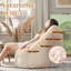 Pouf douillet en forme de patte de chat – Poche de rangement latérale-1487073274
