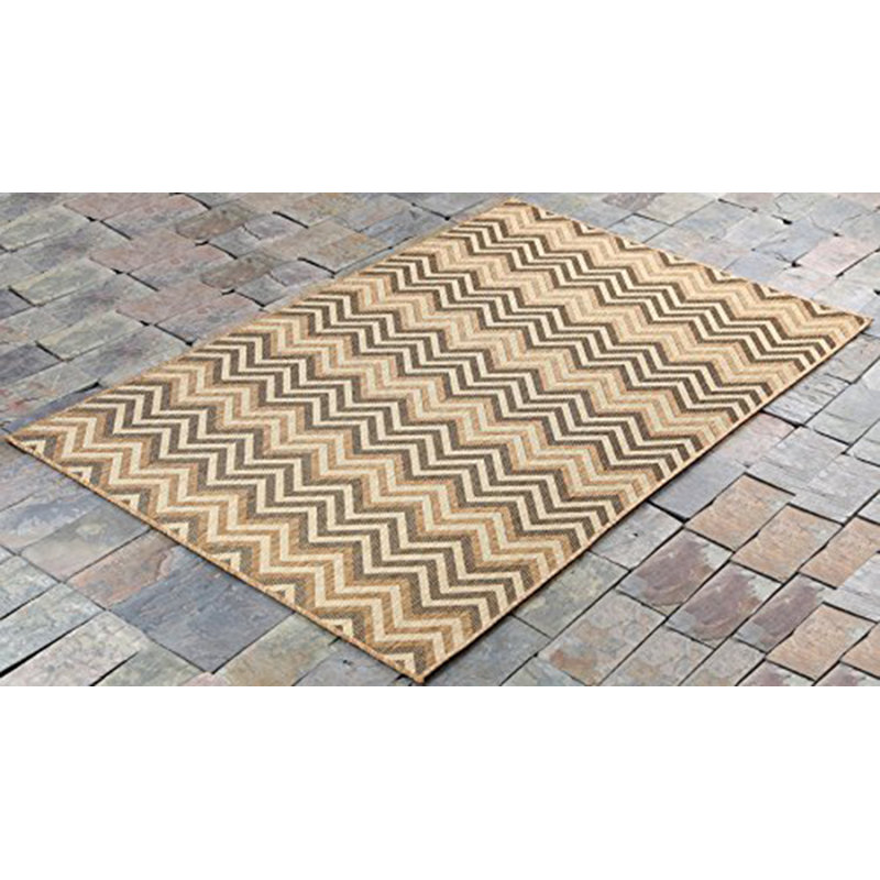 Tapis intérieur/extérieur gris/beige Jurgensen, Rectangulaire 4 pi 5 po x 7 pi