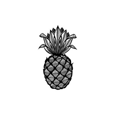 Décalcomanie murale fruits de pin ananas Barringer