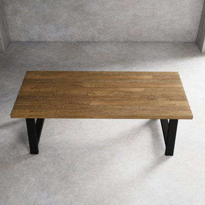 Table de salle à manger en bois massif rustique campagne Sparks