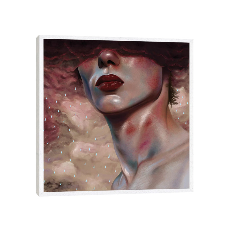 Make It Rain 1 Piece Painting on Canvas, 93.98 cm H x 93.98 cm W, White Framed