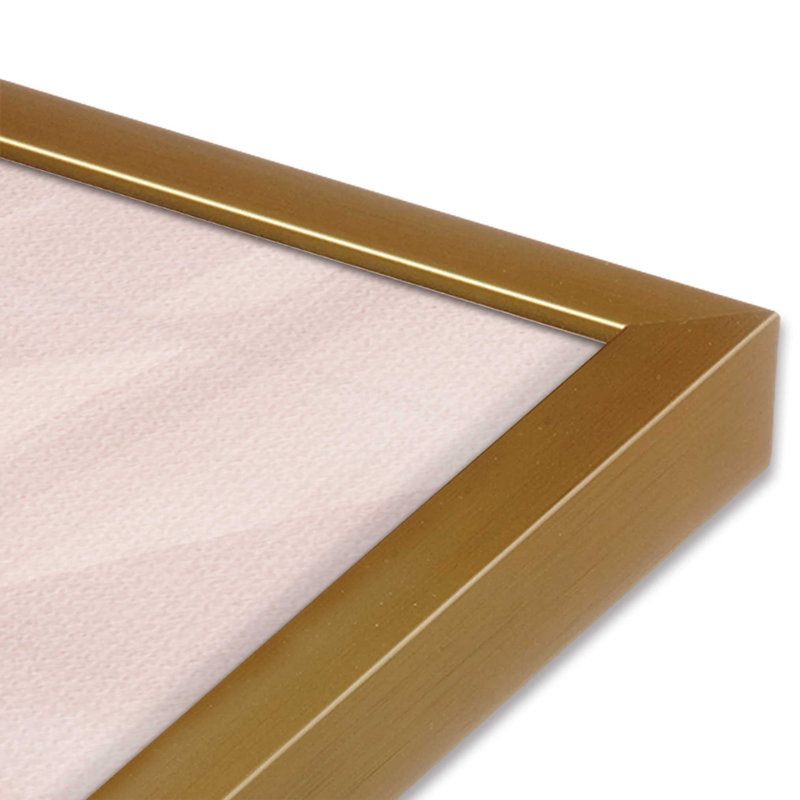 «Peach Tranquility III», reproduction, Cadre doré poli, H 15,25 po x l 12,25 po