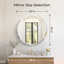 Miroir de salle de bain moderne sans cadre 30 po-117025262