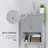 Kleankin Modern Over The Toilet Storage Cabinet, Double Door Bathroom Organizer With Inner Adjustable Shelf And Open Shelf