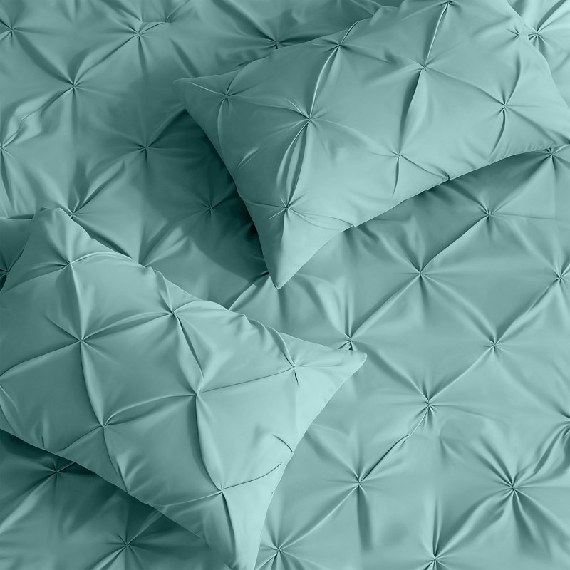 Luxurious Microfiber Pintuck Duvet Cover Set – Soft, Breathable & Wrinkle-Resistant Bedding for All-Season Comfort
