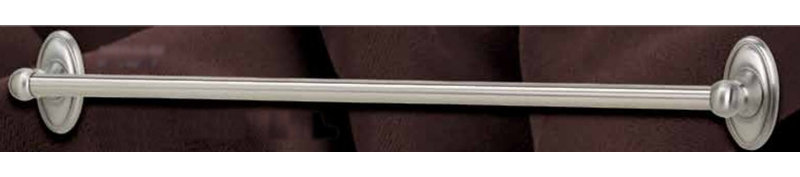 Classic Traditional Towel Bar, Satin Nickel, 3.0625" H x 19.75" L x 3" D