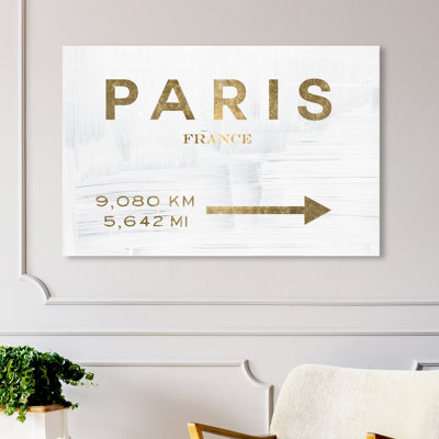 " Paris Road Sign "