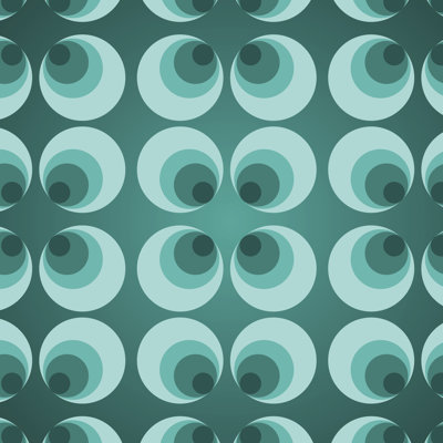 Retro, 70's Pattern by Panptys - Wrapped Canvas Print