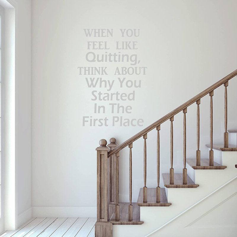 Adhésif décoratif «When you Feel Like», H 15 po x l 11 po, Argent