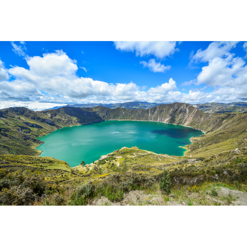 Quilotoa Volcano - Wrapped Canvas Print, 30cm H x 46cm W x 3.8cm D