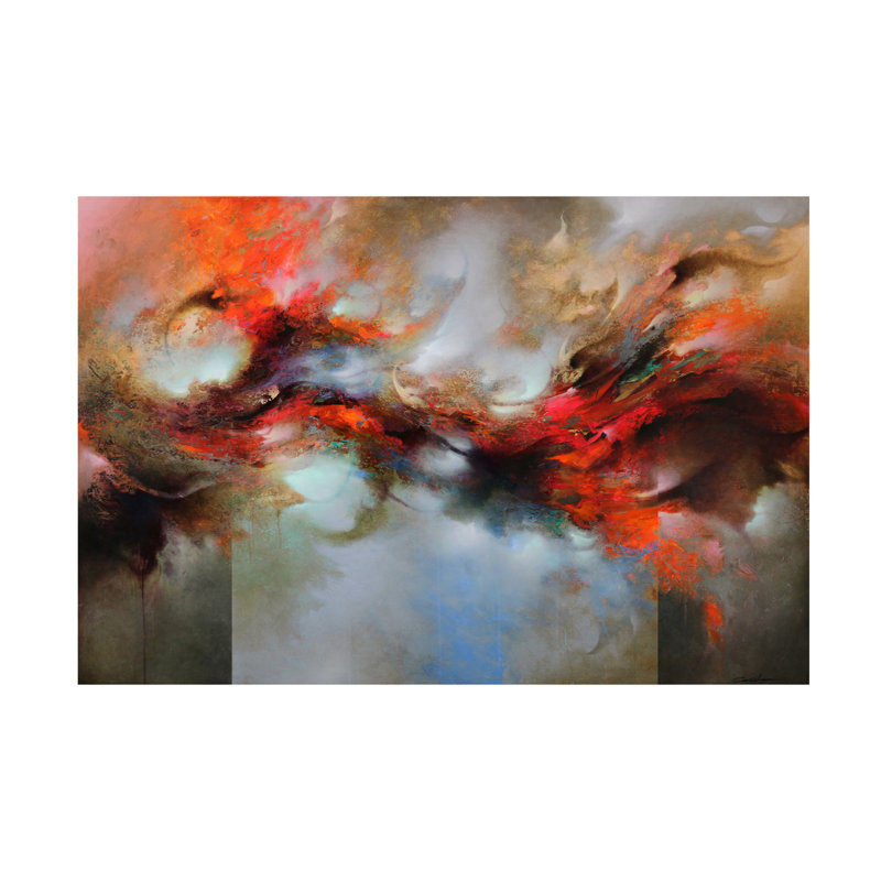 Art mural sur toile tendue - «Soul Fire» de Cody Hooper pour décoration de salon, de chambre à coucher ou de bureau - 16 x 24