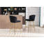 Tabouret de bar rembourré avec repose-pieds Elijah-107437722