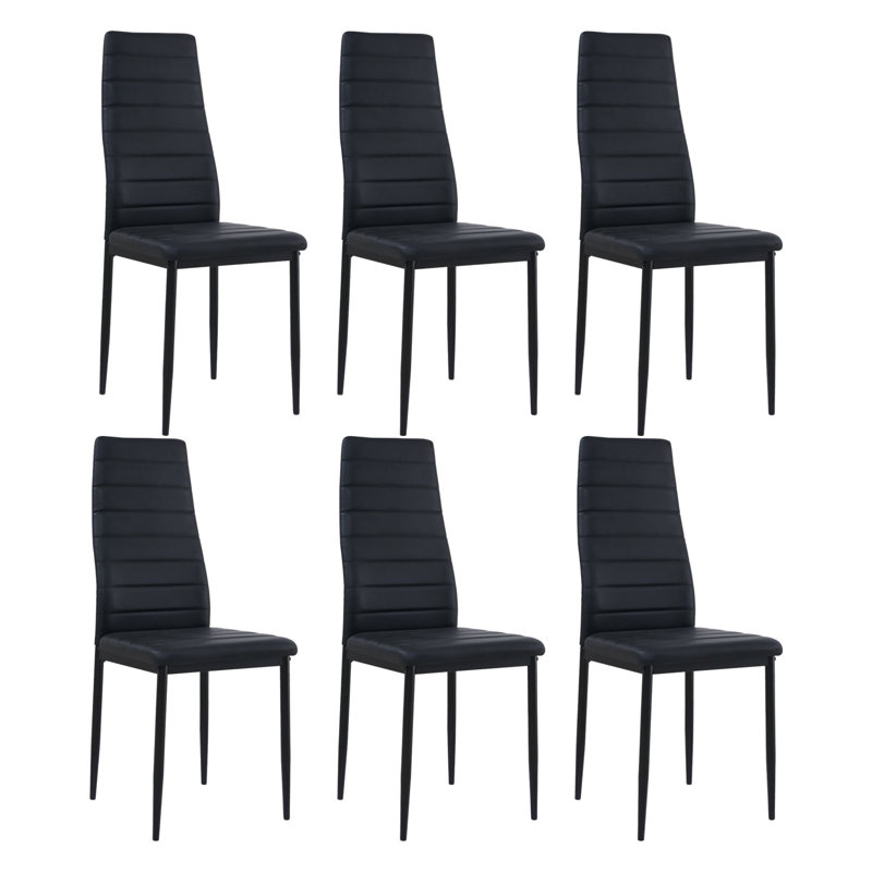 Kinli 18.89'' H Polyurethane Upholstered Parsons Chair, 6