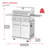 Nexgrill Stainless Steel 3-Burner Propane Gas Grill with Foldable Side Shelves