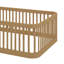 Structure de lit Montessori en taille double, équipée d'une barrière-1256049308