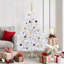 Arbre de Noël artificiel vidaXL blanc 31,50 po x 31,50 po x 59,06 po-2025360704-2025360708-2025360714