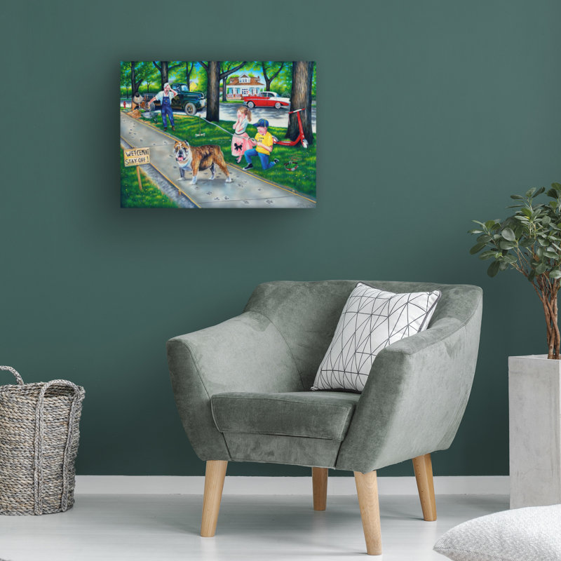 Bolog Robert Andrea A Doggone Mess Canvas Art, 18" H x 24" W