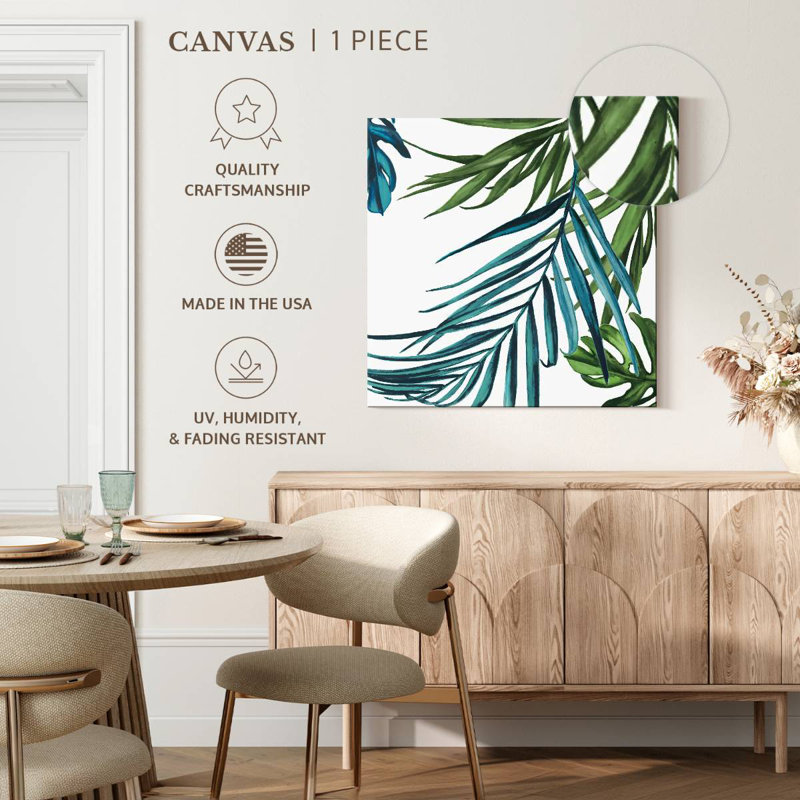 Harnek Palm Leaves I, 39" H x 39" W