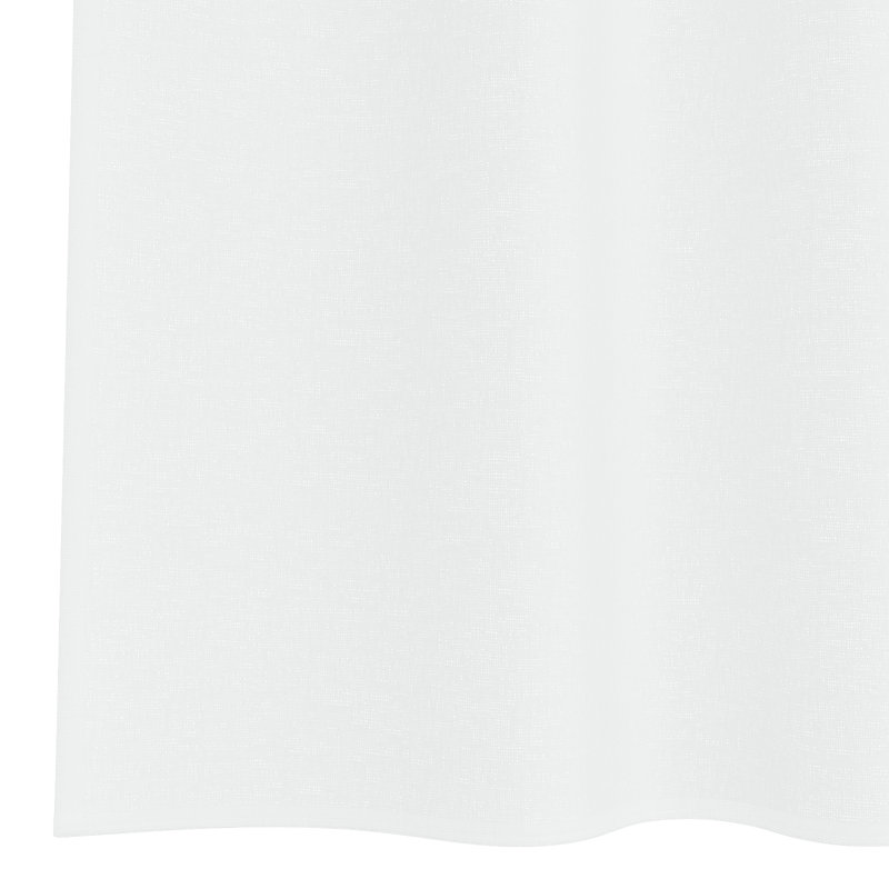 Suzzy Semi Sheer Curtain Pair, 175cm Width x 140cm Drop, White