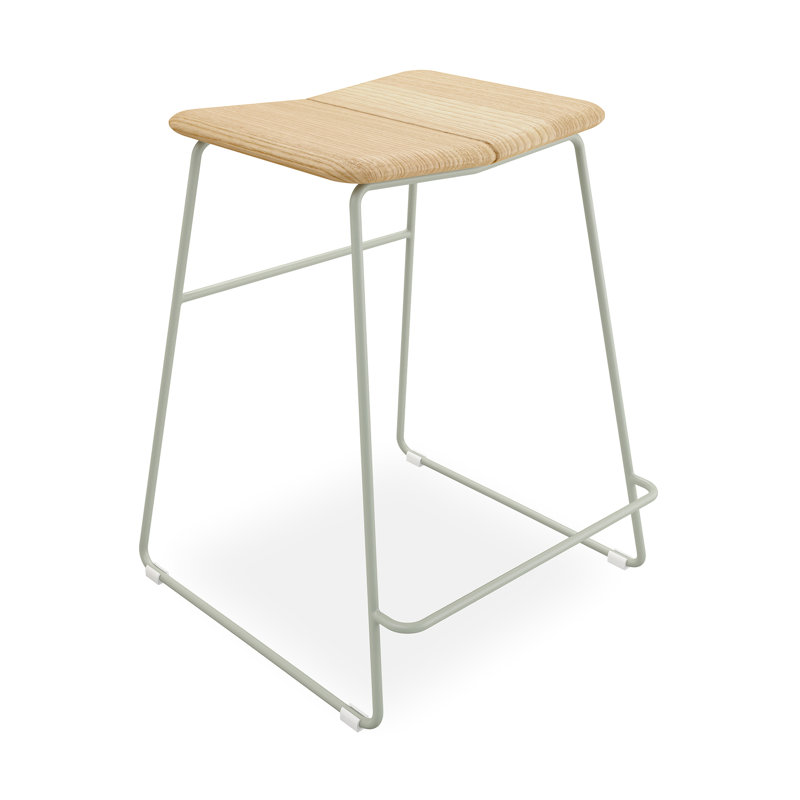 Aero Bar Stool & Counter Stool, Sage Powder Coat, Bar Stool (30" Seat Height)