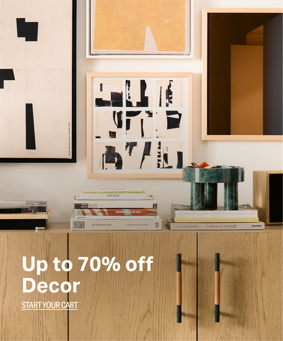 Up to 70% off Decor, Start Your Cart