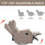 Fauteuil inclinable manuel berçant et pivotant à massage thermique pour le salon-1137290641