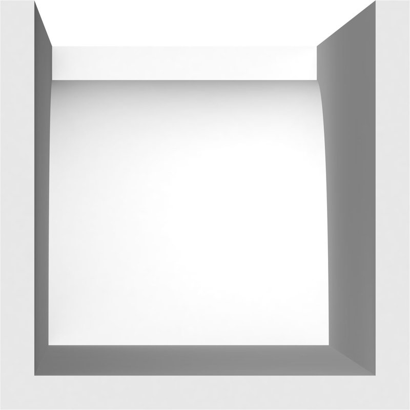 6"W x 6"H x 20"L Standard Huntington Architectural Grade PVC Rafter Tail, 6"H x 6"W x 20"D