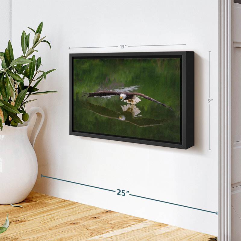 «Bald Eagle Reflection Wall Art», H 9 po x l 13 po