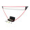 Zume Games Portable Badminton Set with Net, 4 Rackets, Shuttlecocks & Carrying Case