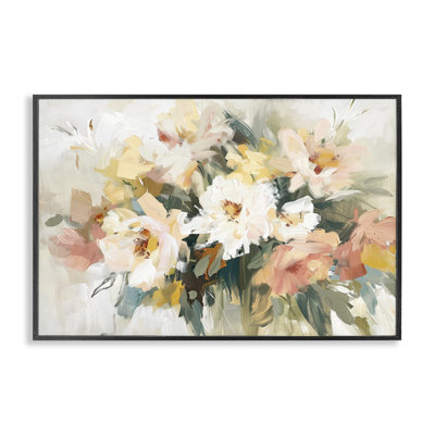 «Brushed Bouquet Blooms», art de la giclée encadrée par Raymond Powers